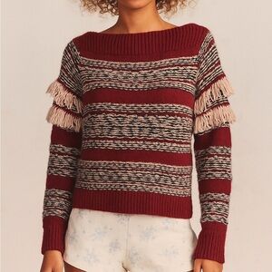 LoveShackFancy Baby Alpaca Striped Sweater